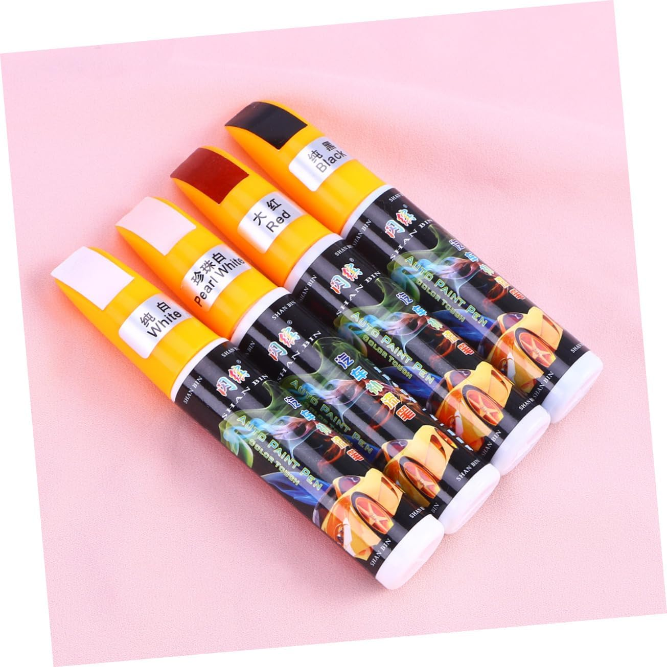 ULTECHNOVO 3Pcs Touch up Pen for Car Arctic White Car Touch up Scratch Repair Markers Paint Pen