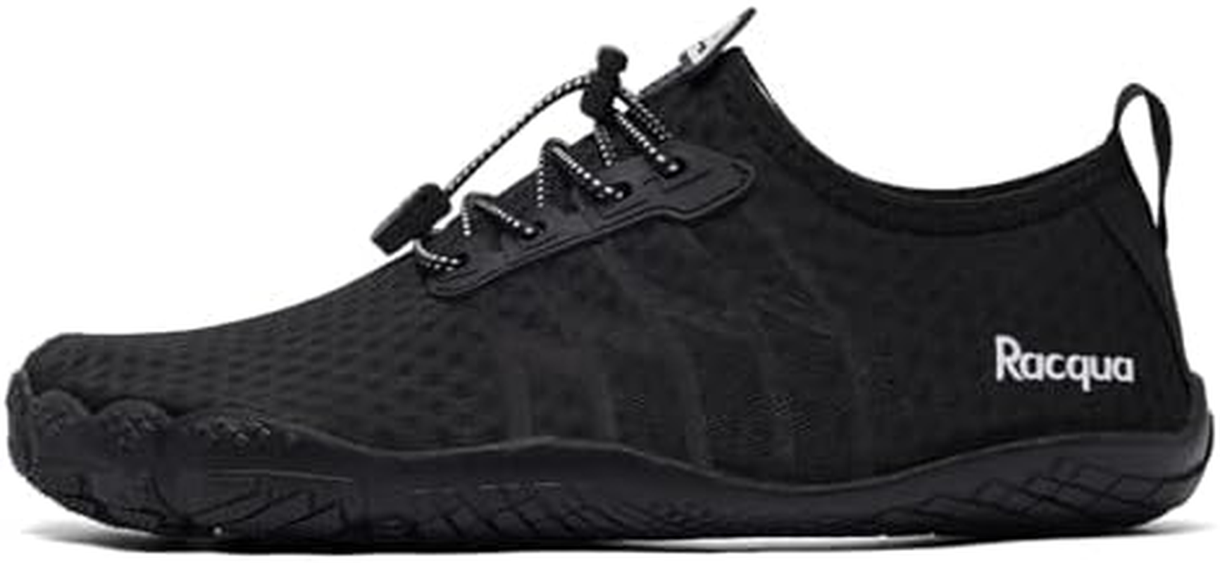 Racqua Water Shoes Beach Swim Surfing Outdoor Boat Lightweight Diving Pool Hiking Quick Dry Barefoot Women Men Breathable Shoes Slip on Sea Shoes Black 9 Women/8 Men image number 5