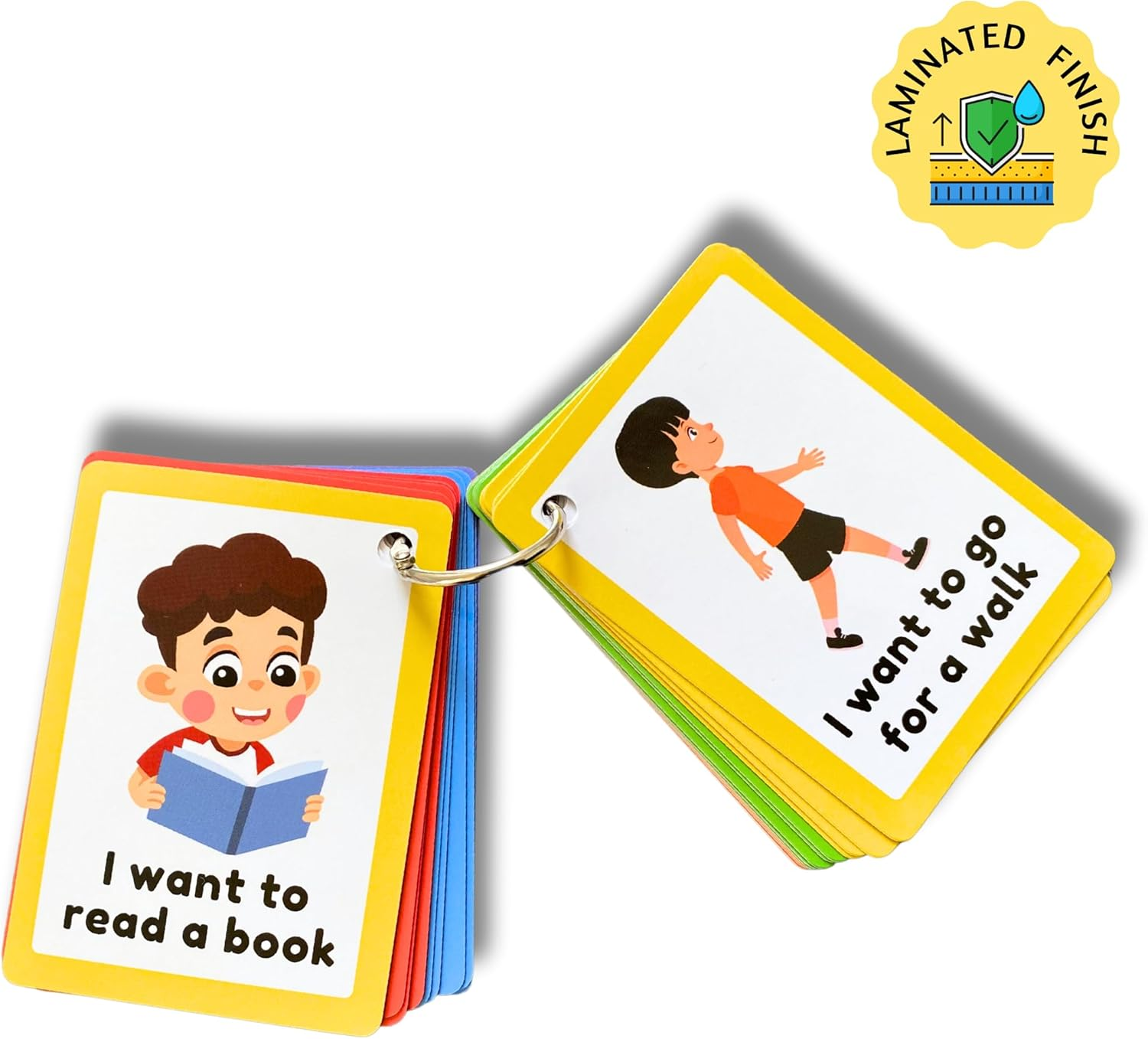 Communication Cards for Non Verbal Children and Adults, Autism Special Needs Visual Communication Aid Flash Cards image number 6