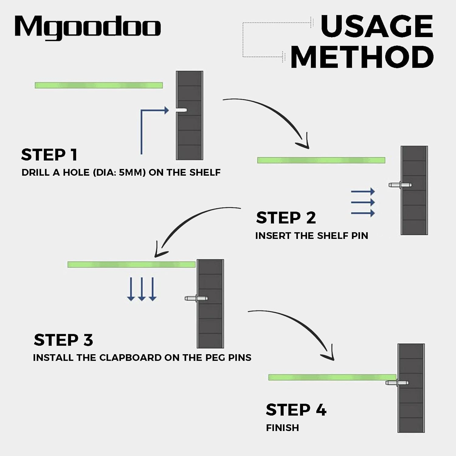 40Pcs Shelf Pins, Cabinet Wardrobe Shelf Support Pins Studs Pegs Silver Tone(5Mm X19Mm) image number 5