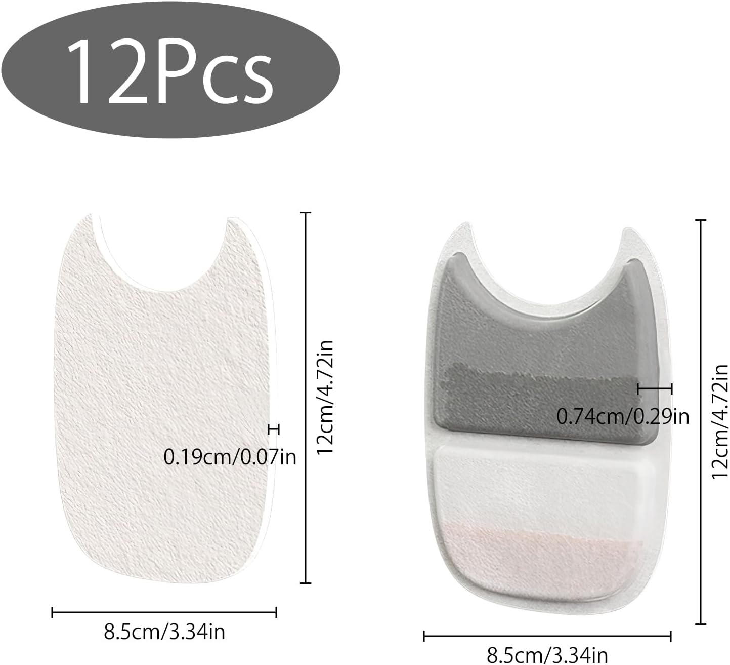 Set of 12 Cat Fountain Filters for 4L Drinking Fountains, 12 Pieces Carbon Filters and Foam Filter, Replacement Filter and Pre-Filtered Sponges, Sponges Replacement Filter for Cats Water Fountain image number 3