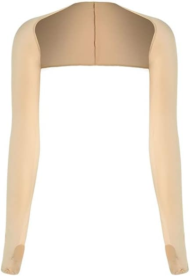 UV Sun Protection Arm Cooling Shawl Sleeves with Finger Hole for Women Outdoor - 95% Polyester, 5% Spandex - Ideal for Outdoor Activities