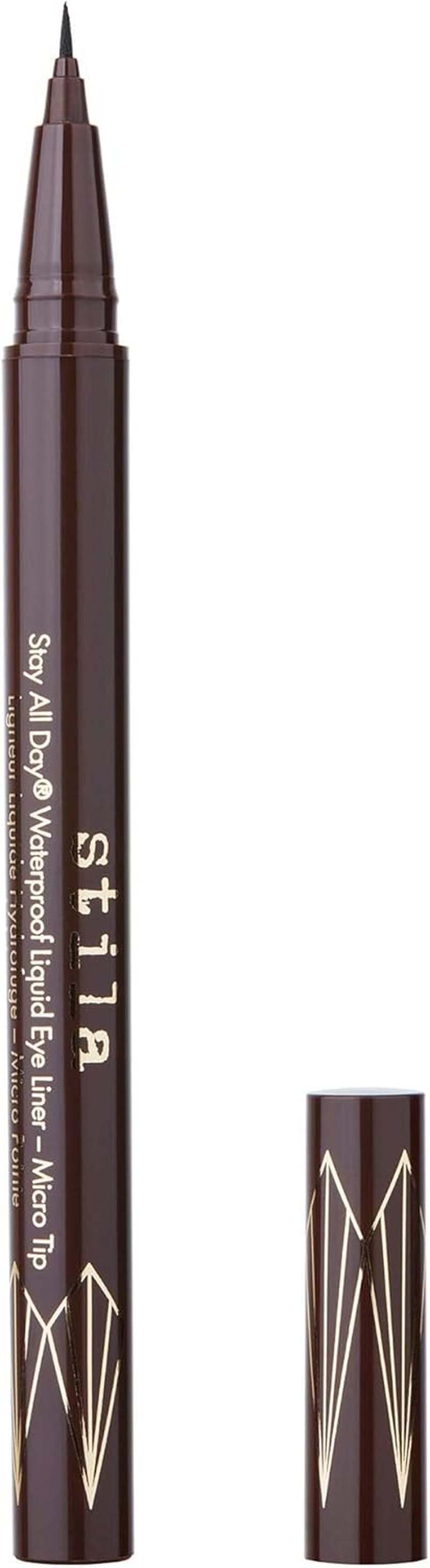 Stila Cosmetics Stila Stay All Day Waterproof Liquid Eye Liner - Micro Tip Dark Brown by Stila for Women - 0.016 Oz Eyeliner, image number 4