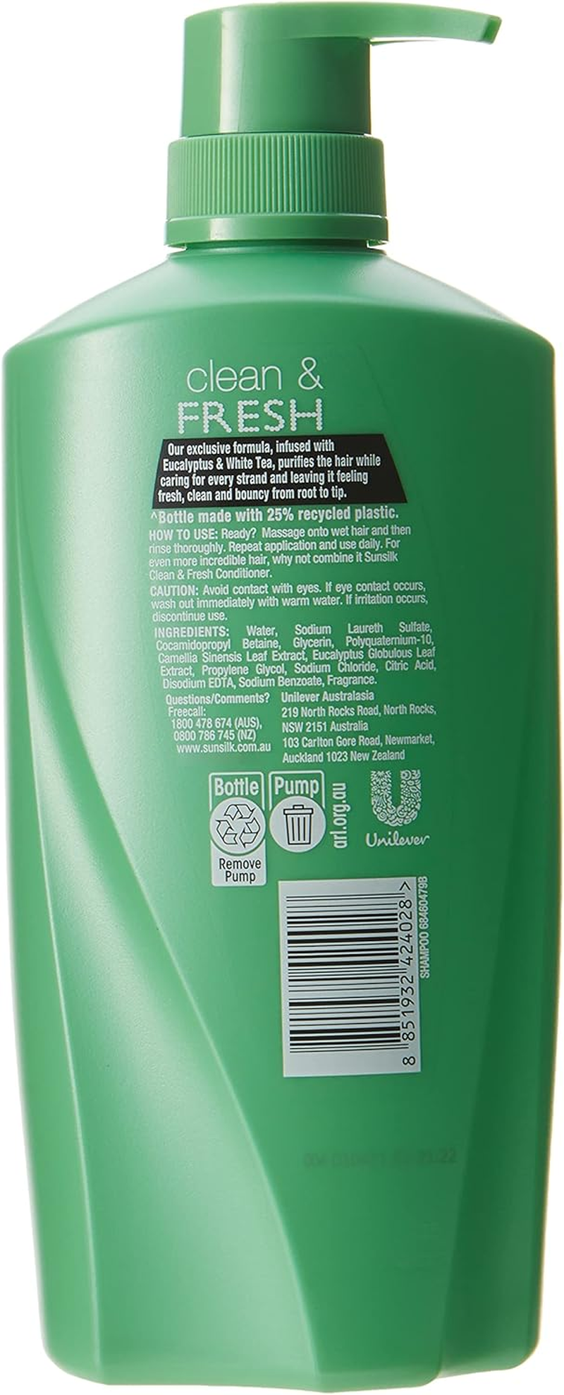 Sunsilk Clean & Fresh Shampoo 700 Ml (Pack of 2) image number 2