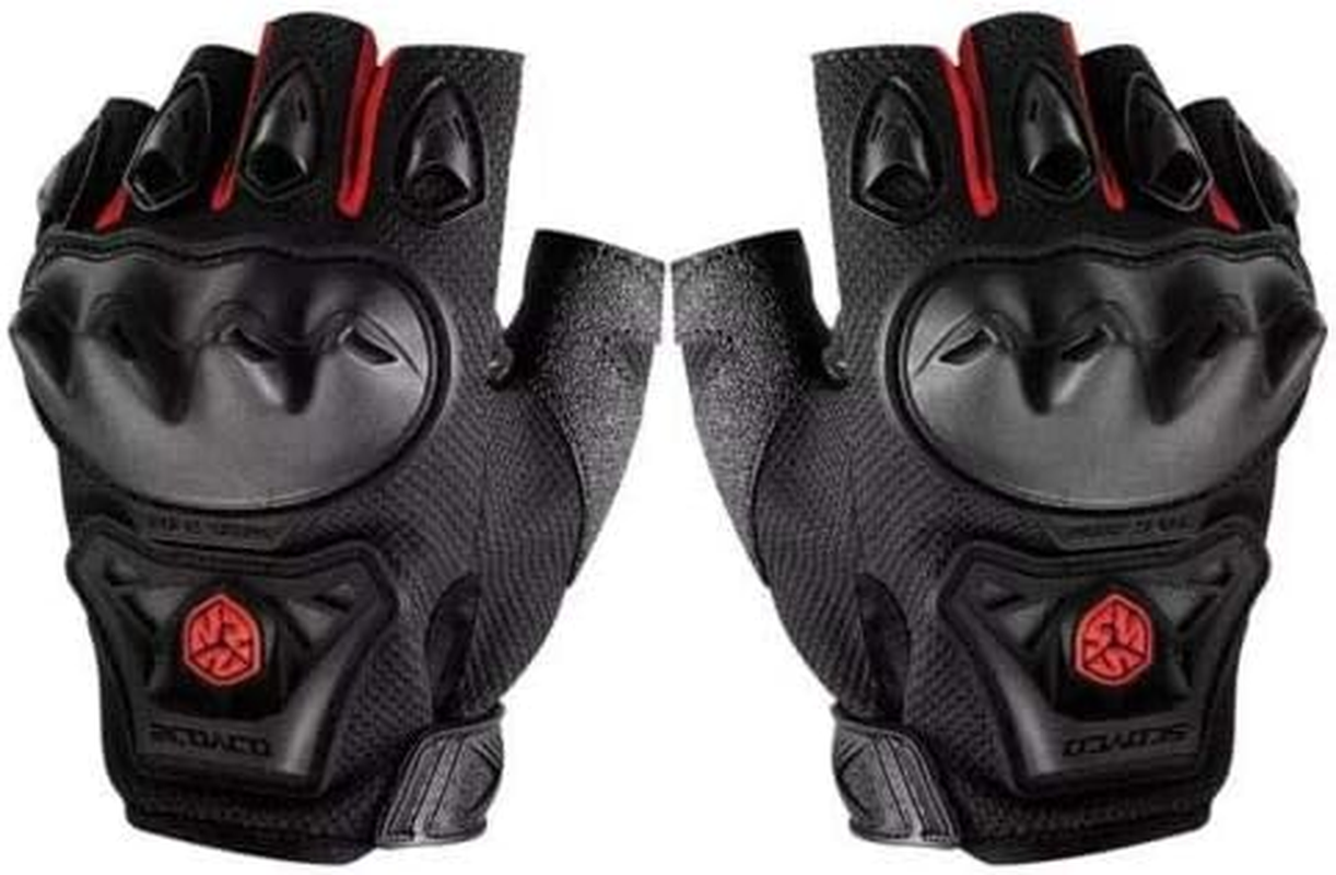 Motorbike Fingerless Gloves Summer Motorcycle Halffinger Cycling Bike MTB MC29D