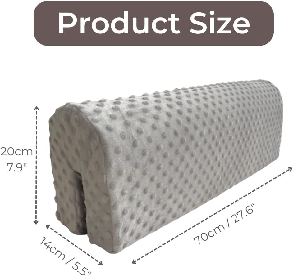 Wonder Space Toddlers' Bed Rail Bumpers Protecter - Children'S Bed Guardrail Padding - Anti-Collision | Increased Height | Fall Prevention - Easy Installation Enhanced Safety Mostly Fit (Grey, 2.3Ft) image number 1