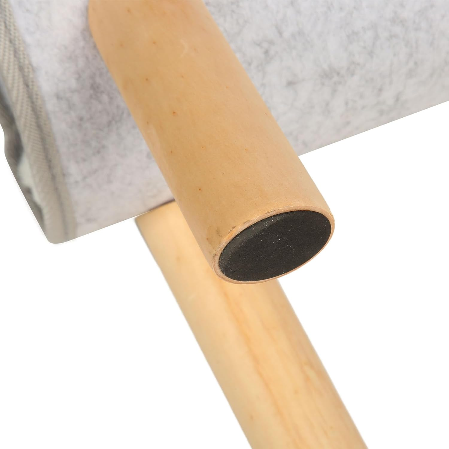 Cat Cave for Indoor Cats,Cat Tunnel Bed with Wooden Legs Soft Comfortable Elevated Cat Tunnel Bed with Plush Cushion for All Seasons image number 3