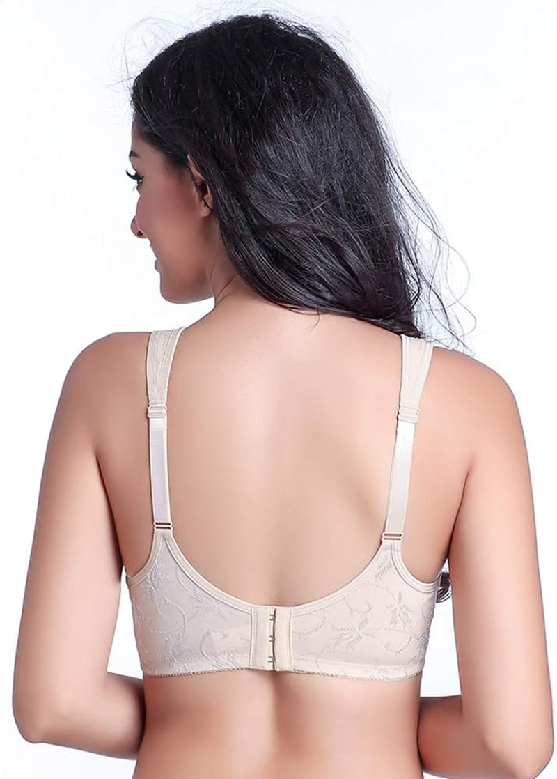 BIMEI Front-Closure Bra Mastectomy Bra Pocket Bra for Silicone Breastforms Rwear8669