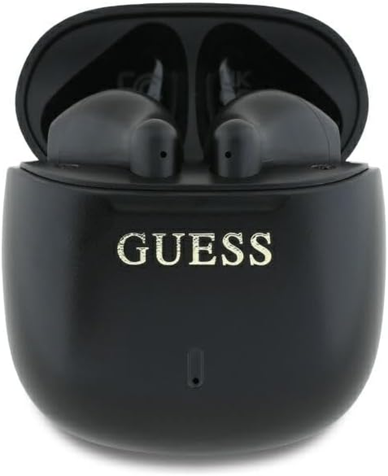 CG Mobile Guess Bluetooth Headphones TWS + Docking Station Printed Classic Logo Black