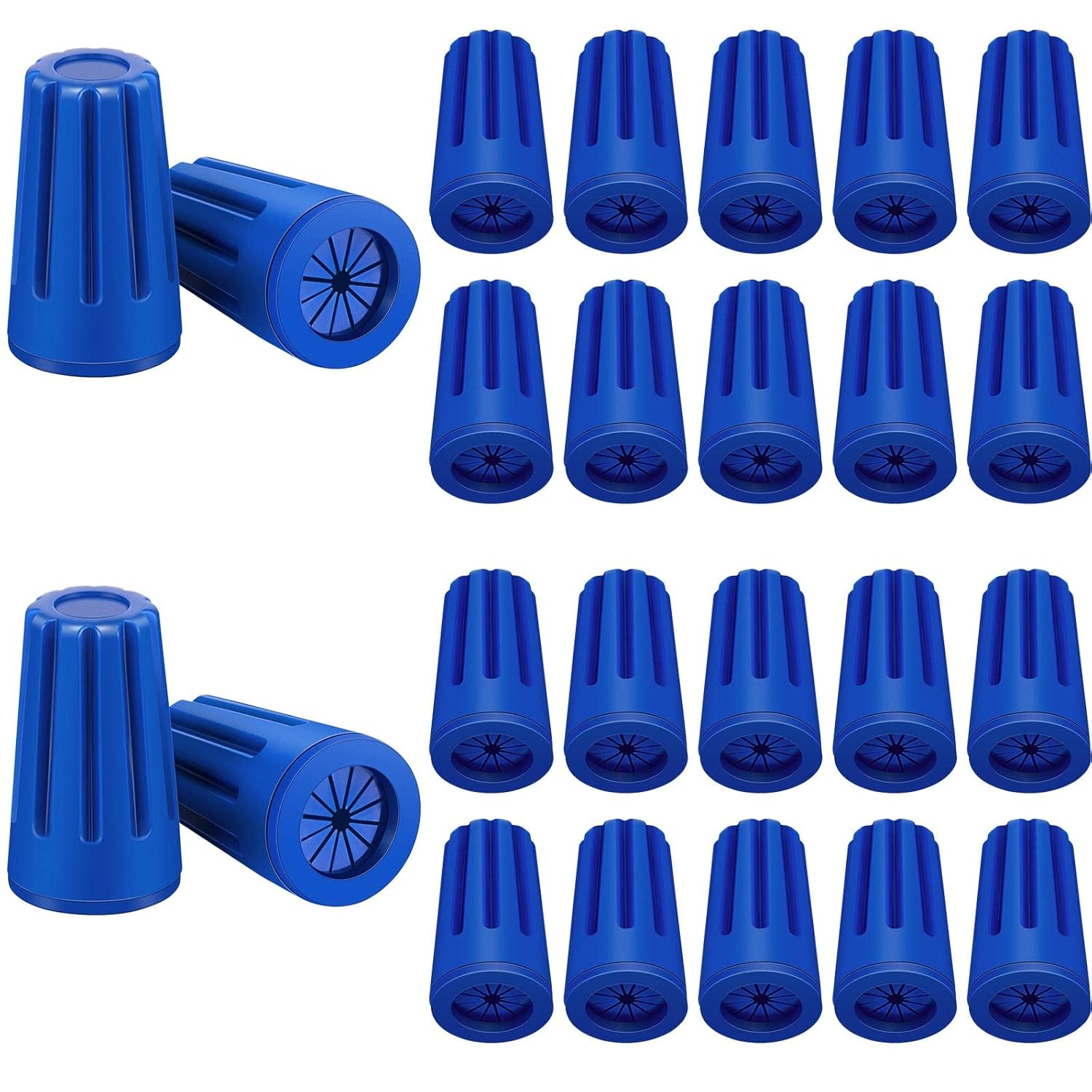 Waterproof Outdoor Electrical Connector Cable Terminal Waterproof Connector Landscape Wire Splice Connector for Building Application Connect Wet Location Installation, Blue (40 Pieces) image number 5