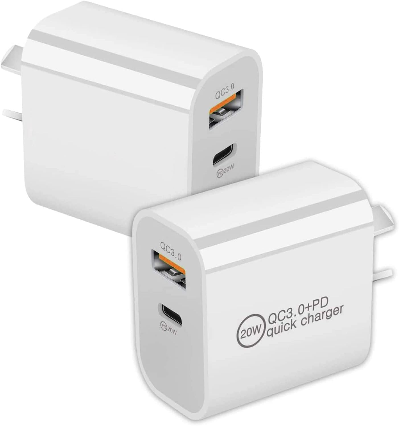 HEYMIX 20W USB C Charger, QC3.0 PD Power Adapter Quick Fast Wall Charger AU Plug, 2-Pack SAA Certificated image number 6