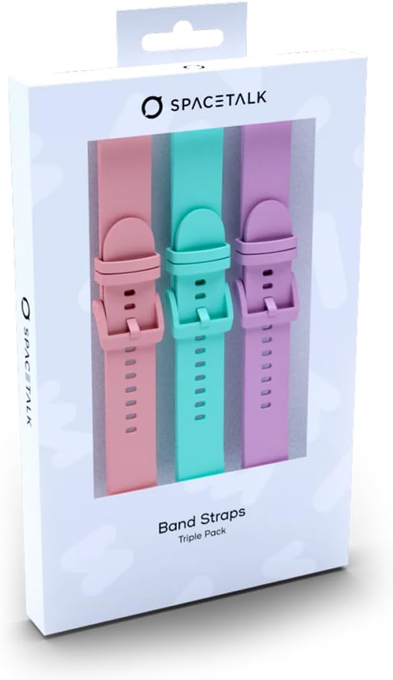 SPACETALK Smartwatch Band Strap - Comfortable, Durable, Hypoallergenic Buckle Band for Kids, Easy to Clean, Secure Fit (Pack of 3) image number 2