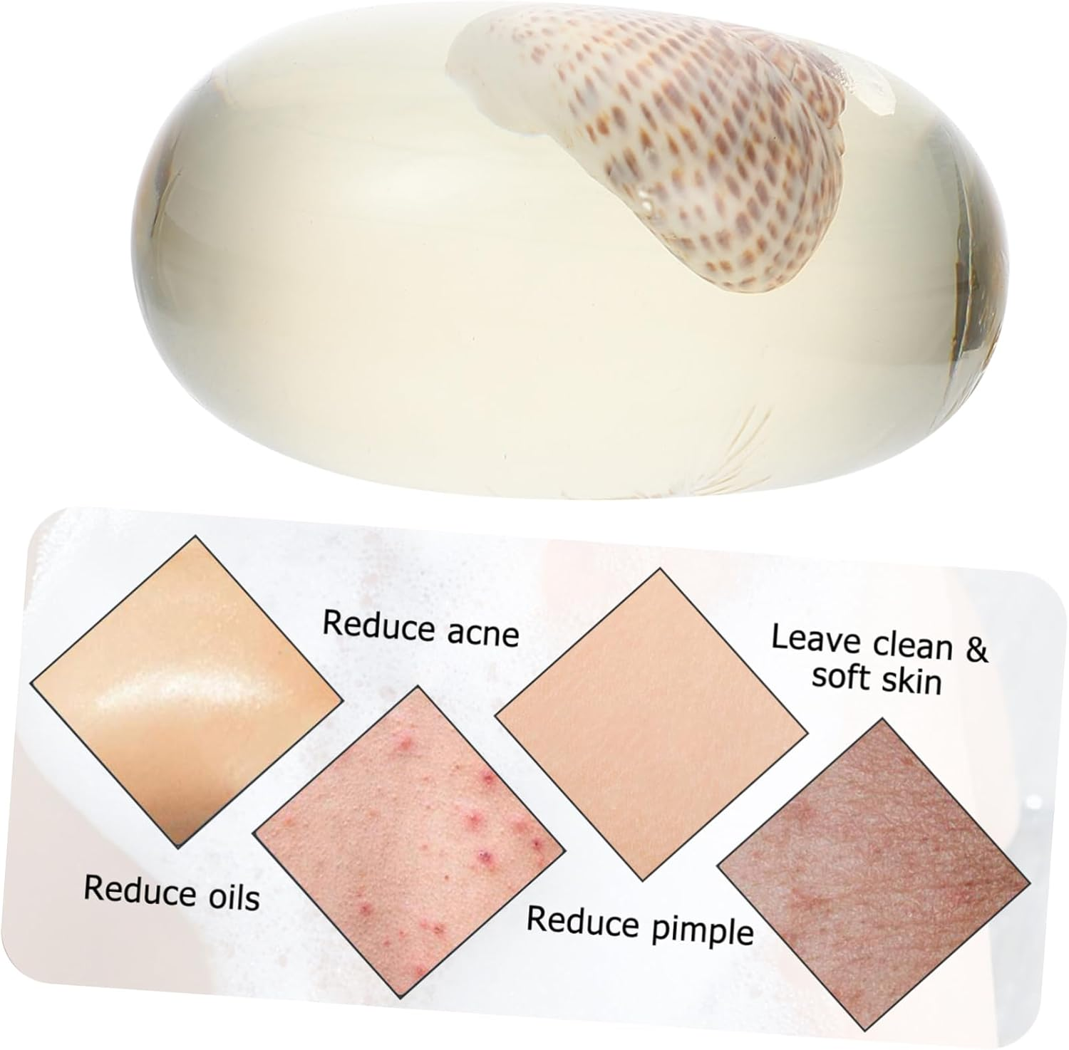 FOYTOKI Hydrating Acid Soap Gentle Cleansing Bar Glycerin Formula Ocean Theme Face Body image number 2