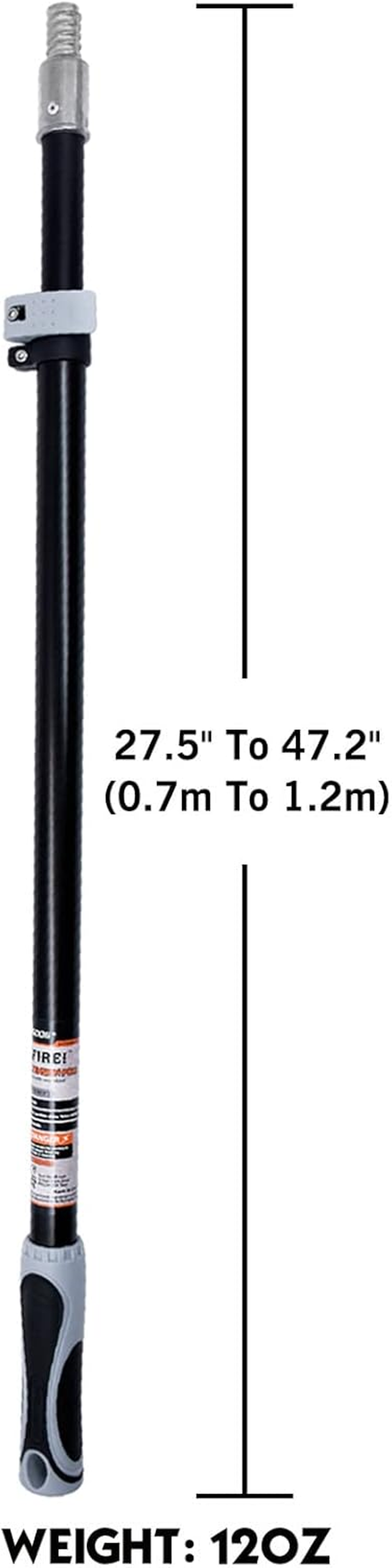 ROLLINGDOG Drywall Sander Set - 6Pcs Oxide Mesh Sandpaper(2Pcs Each 80,120,240 Grit) with Extension Pole,For Corner Wall Cleaning and Polishing - Rectangular Hand Sander image number 2