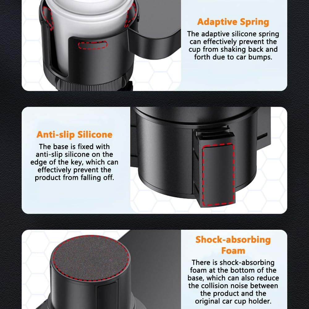 Portable Car Seat Tray Table with Cup Holder,Rotating Food & Drinks Tray for Car Travel & Road Trips image number 1