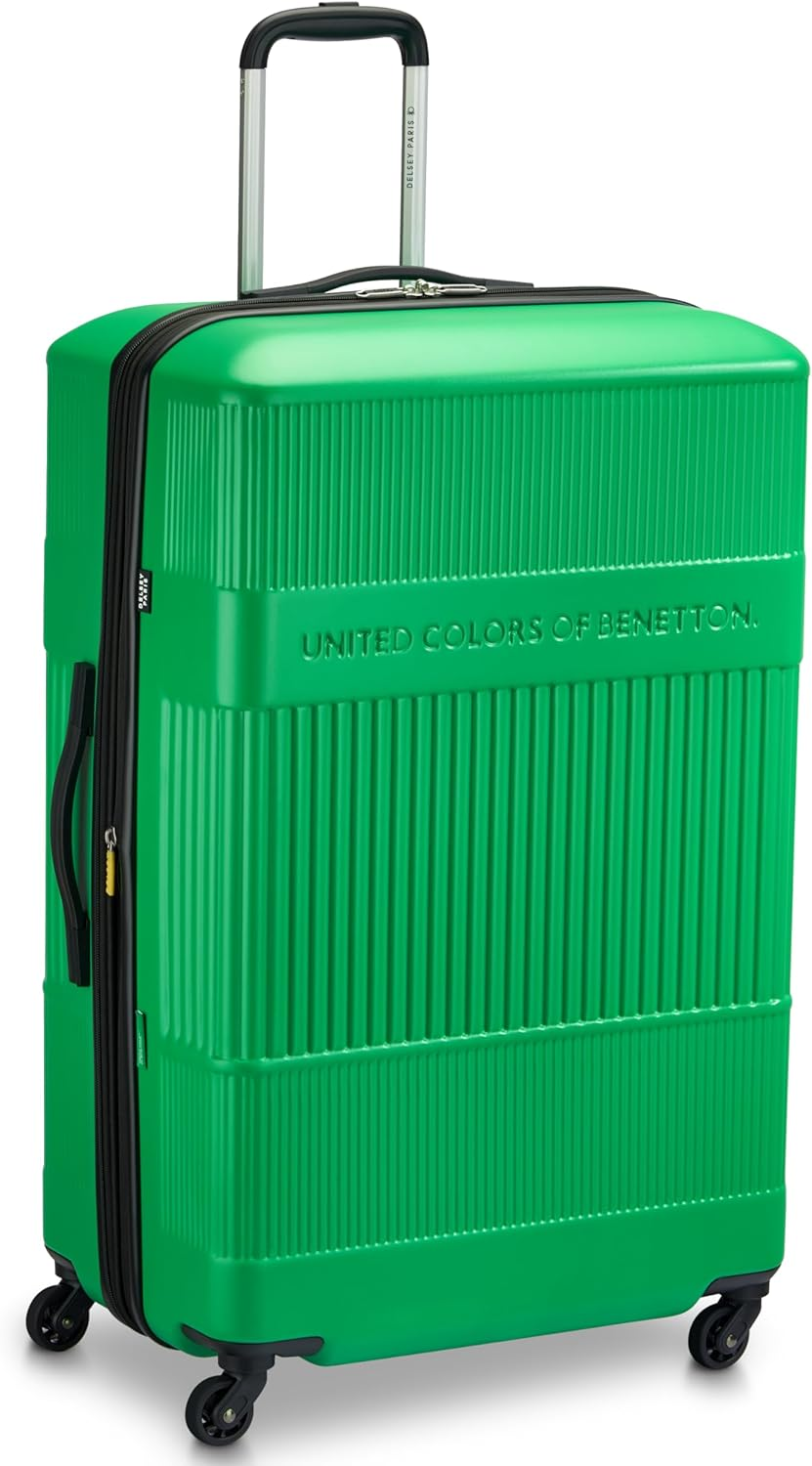 United Colors of Benetton Ribbed Hardside Expandable Luggage with Spinner Wheels image number 6
