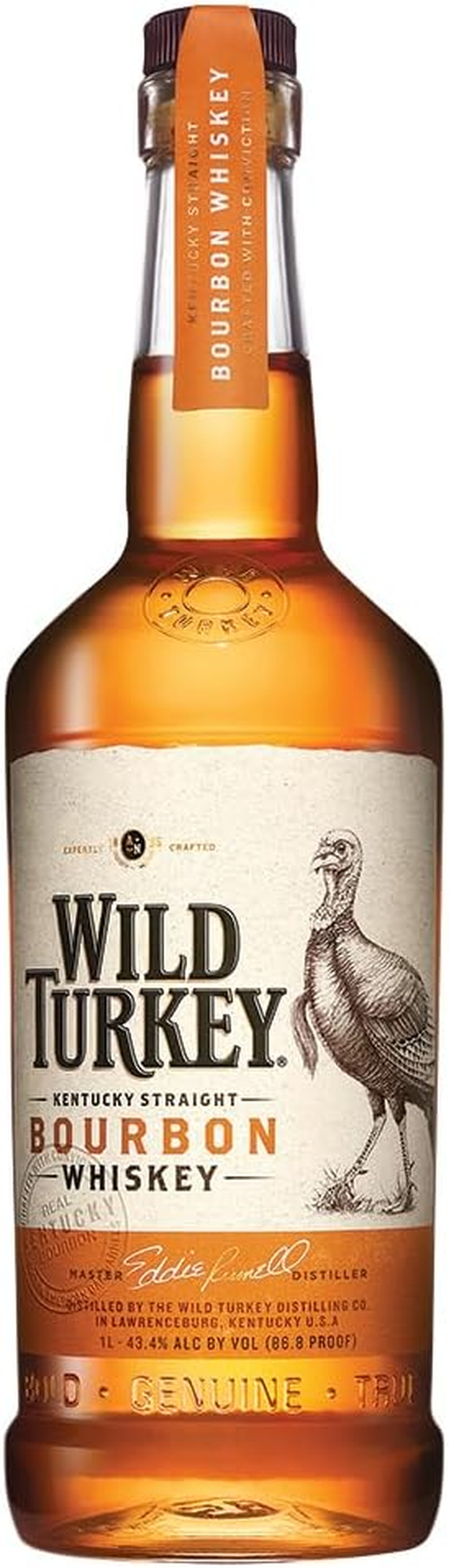 Wild Turkey Kentucky Straight Bourbon Whiskey 81% Proof 1L