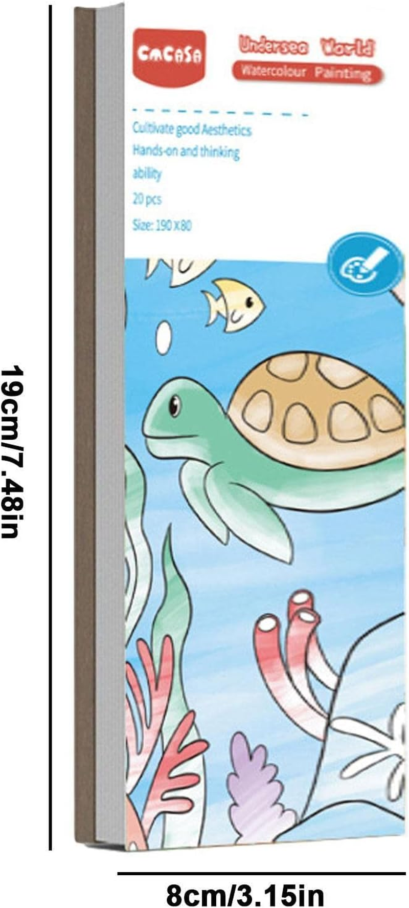 Gouache Doodle Picture Book - Children Draw Light Color Gouache Doodle Picture Book - Harmless Drawing Tool 6 Style Painting Book for School Kids Painting Lovers Veegap image number 1