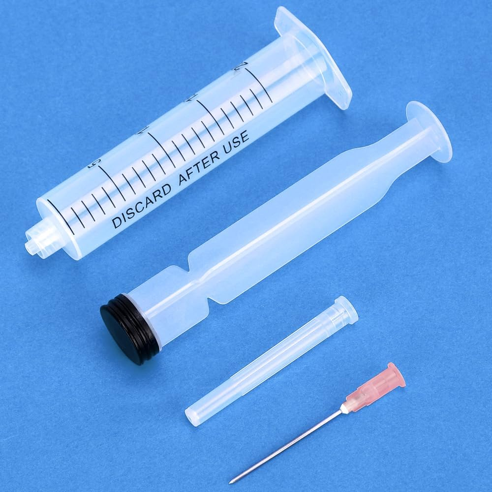 24 Pack Disposable 20Ml/Cc Syringes with Needle 18G 1.5&rdquo;, Sterile Measuring Syringe Tool Individually Packaged for Scientific Labs, Epoxy Resin, Craft, Machine Oil, Ink or Glue Applicator image number 5