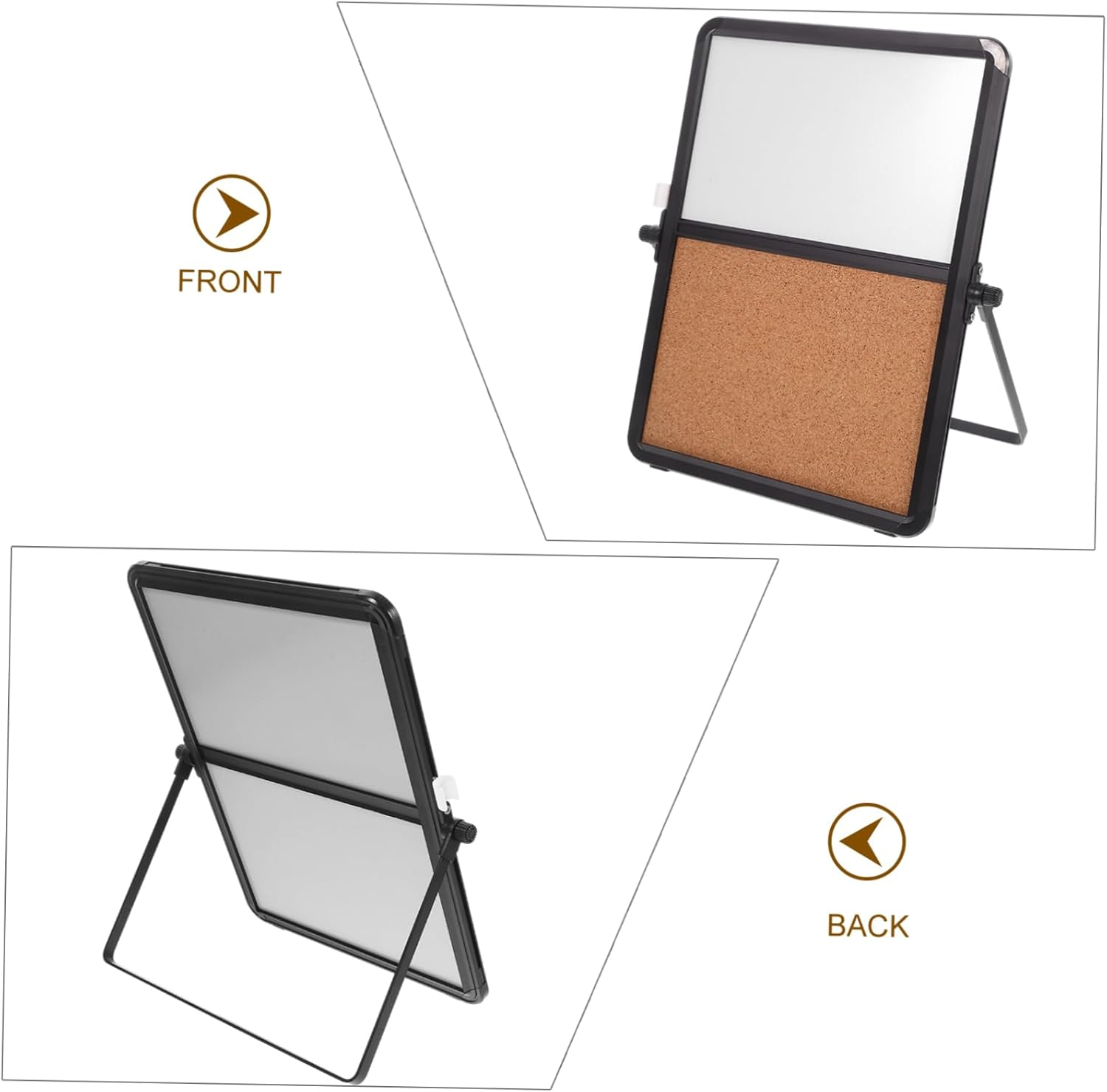 FUNOMOCYA Office Desk Accessory Dual-Sided Whiteboard Corkboard Push Pin Display Board Wall Decor image number 2