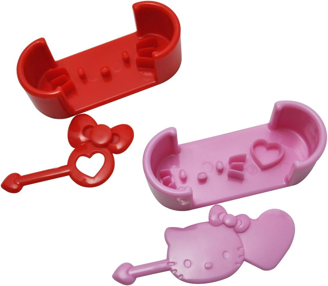 Skater Hello Kitty Sausage Cutter Mold with Pick Set of 2