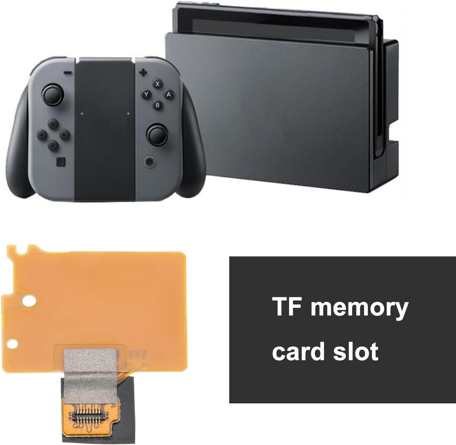 Emsea 2PCS TF SD Card Slot Socket Reader SD Card Reader Board TF SD Card Slot Replacement Repair Part Compatible with Nintendo Switch Memory Card image number 3