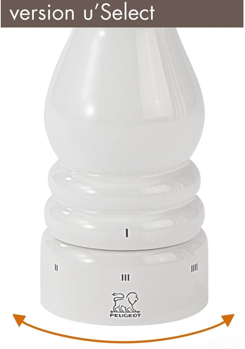 Peugeot Paris U'Select White Lacquer Pepper Mill 23Cm/9" image number 2