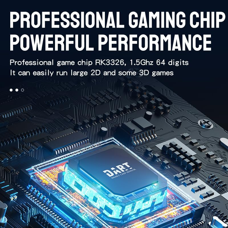 R40S Pro Retro Game Console,Portable Handheld Video Game Console ，3.5 Inch IPS Screen with 256G Card &30000+ Games,Built in 45 Emulators,3800Mah Battery (Purple) image number 3