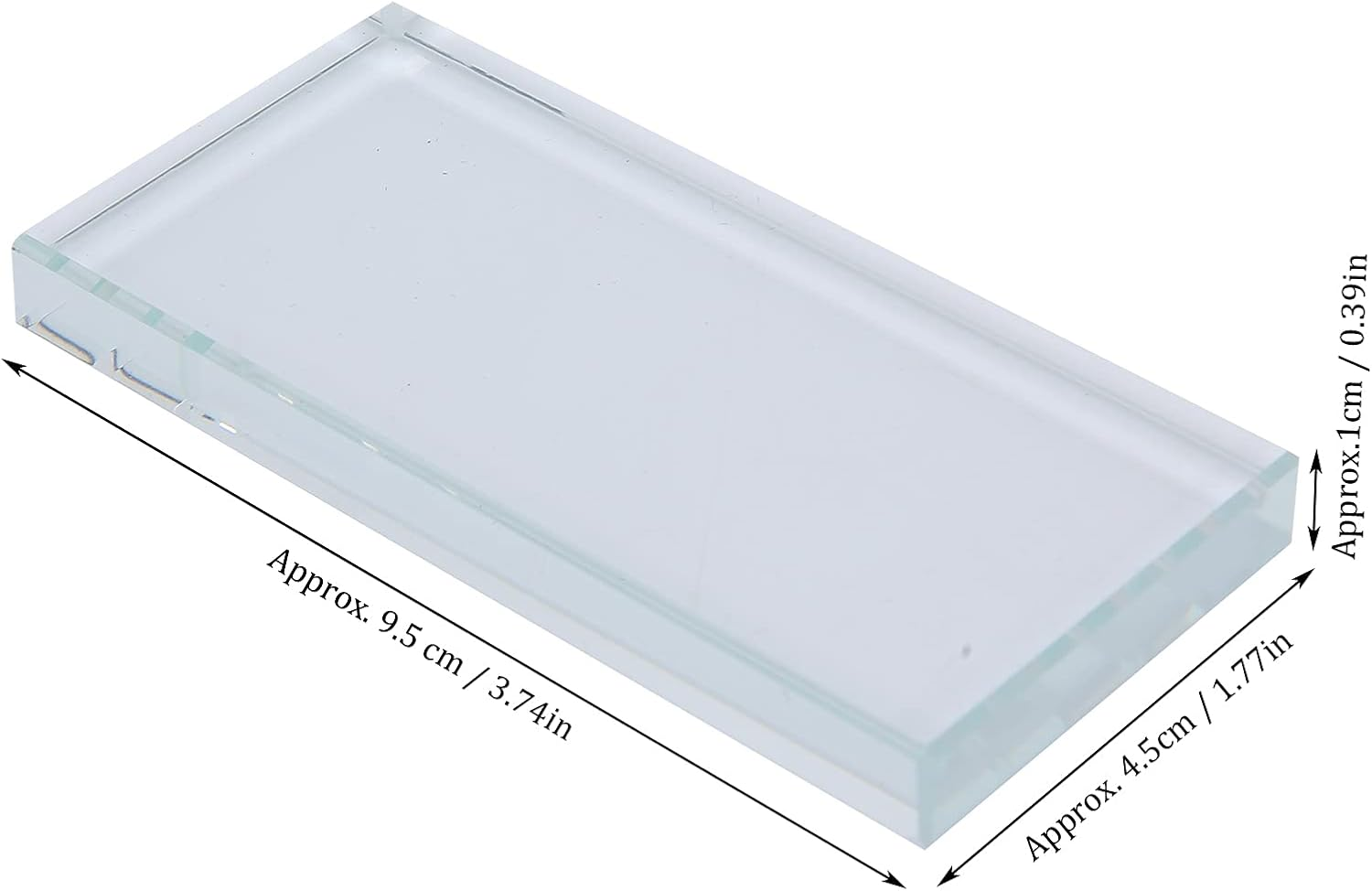 Tnfeeon Nail Art Palette, Glass Material Nail Mixing Plate, Spacious Design for Polish and Eyelash Glue, Ideal for Salons and Home Use image number 6