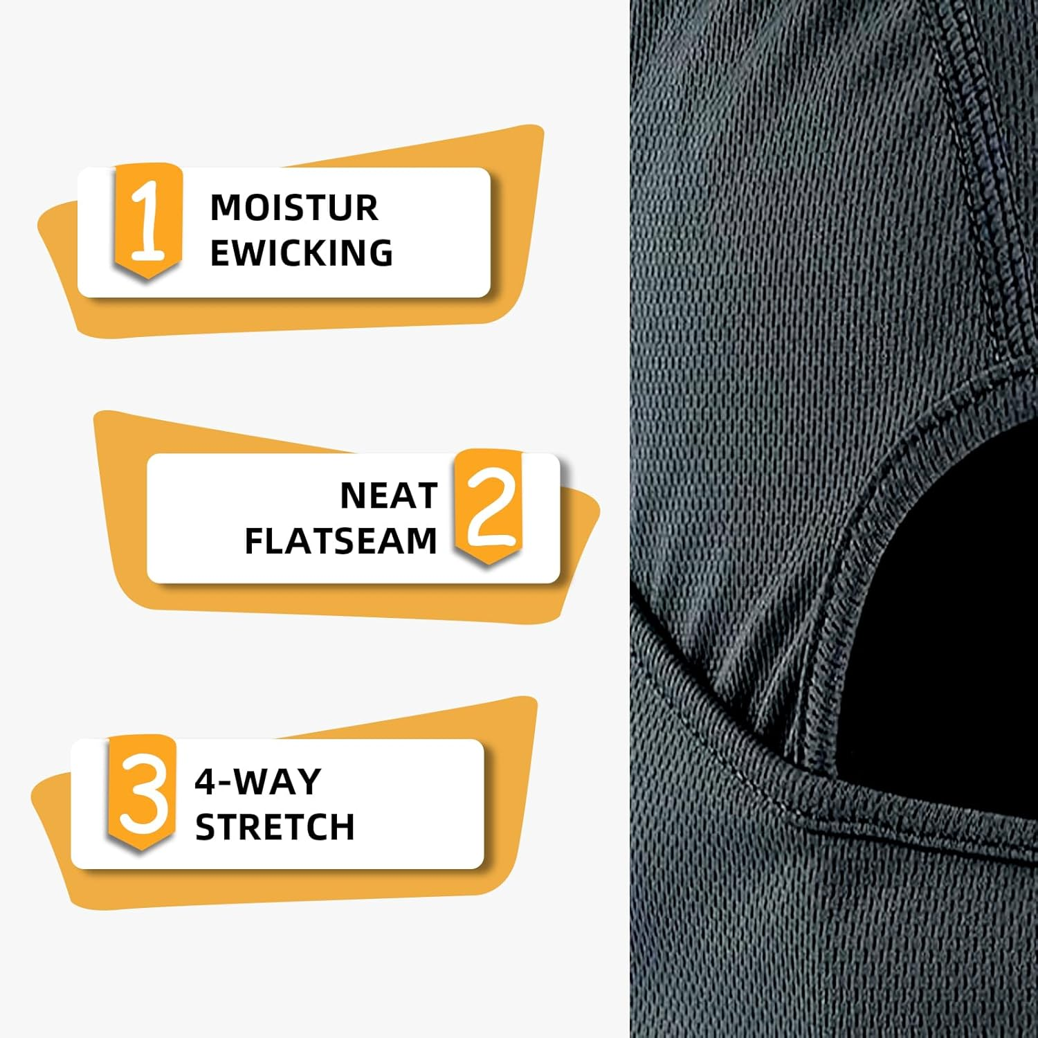 Luojinluoda Balaclava Shiesty Ski Mask, Windproof Motorcycle UV Protector Neck Gaiter for Men/Women, Breathable Cooling Tactical Face Mask for Summer, Neck Warmer Men/Women Outdoor for Winter (Black)