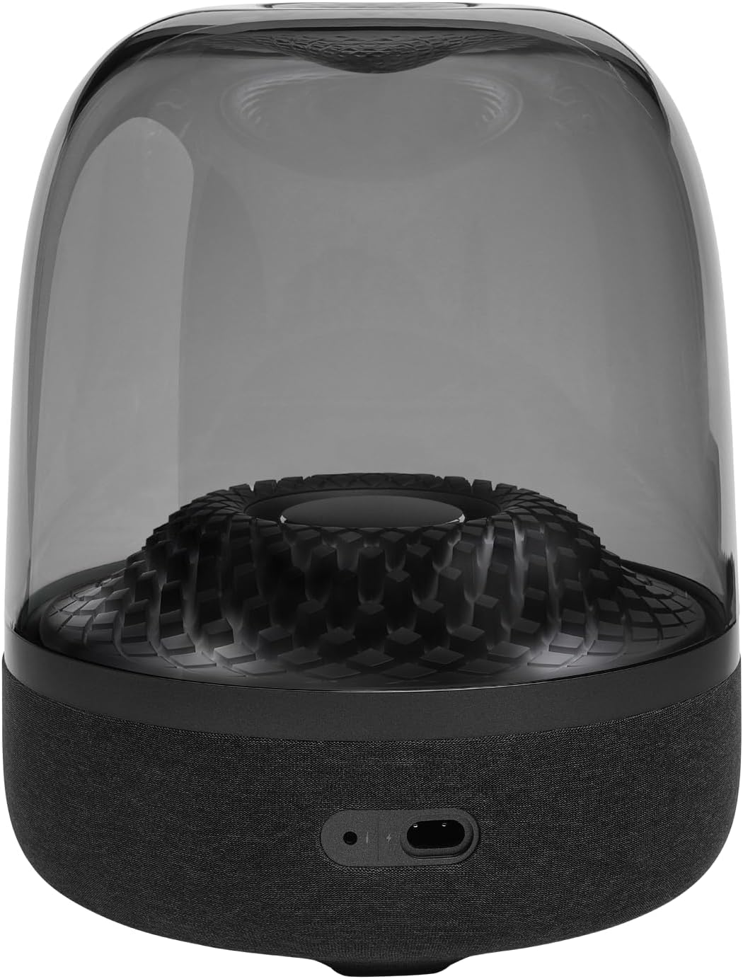 Harman Kardon Aura Studio 4, Superior Sound Performance, Unique Diamond-Effect Lighting That Dances to the Music, Bluetooth Music Streaming, Made in Part with Recycled Materials, Black image number 4