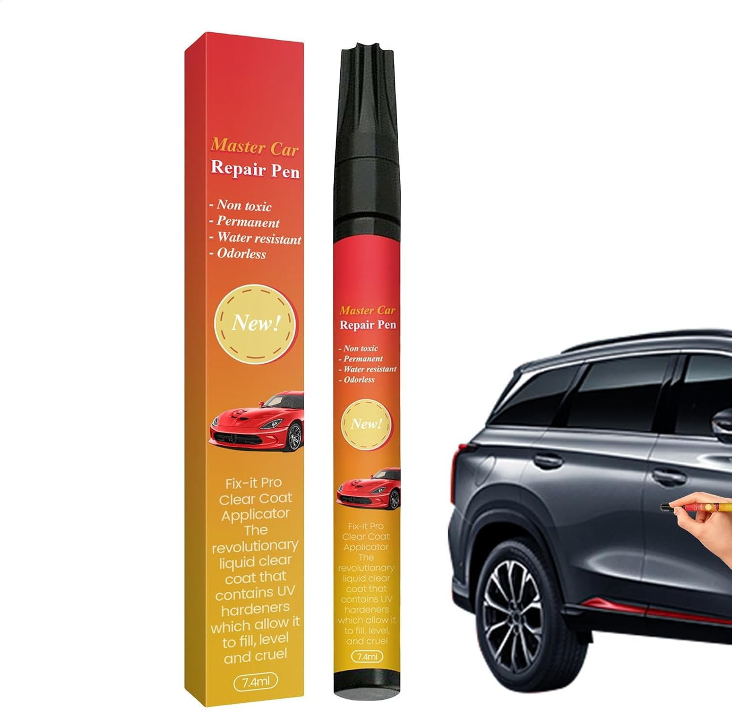 Magic Car Scratch Removal Pen, Touchup Paint Pen, Scratch Repair Tool, Quick Drying, Weatherproof Formula, 7.4Ml, for Car image number 6