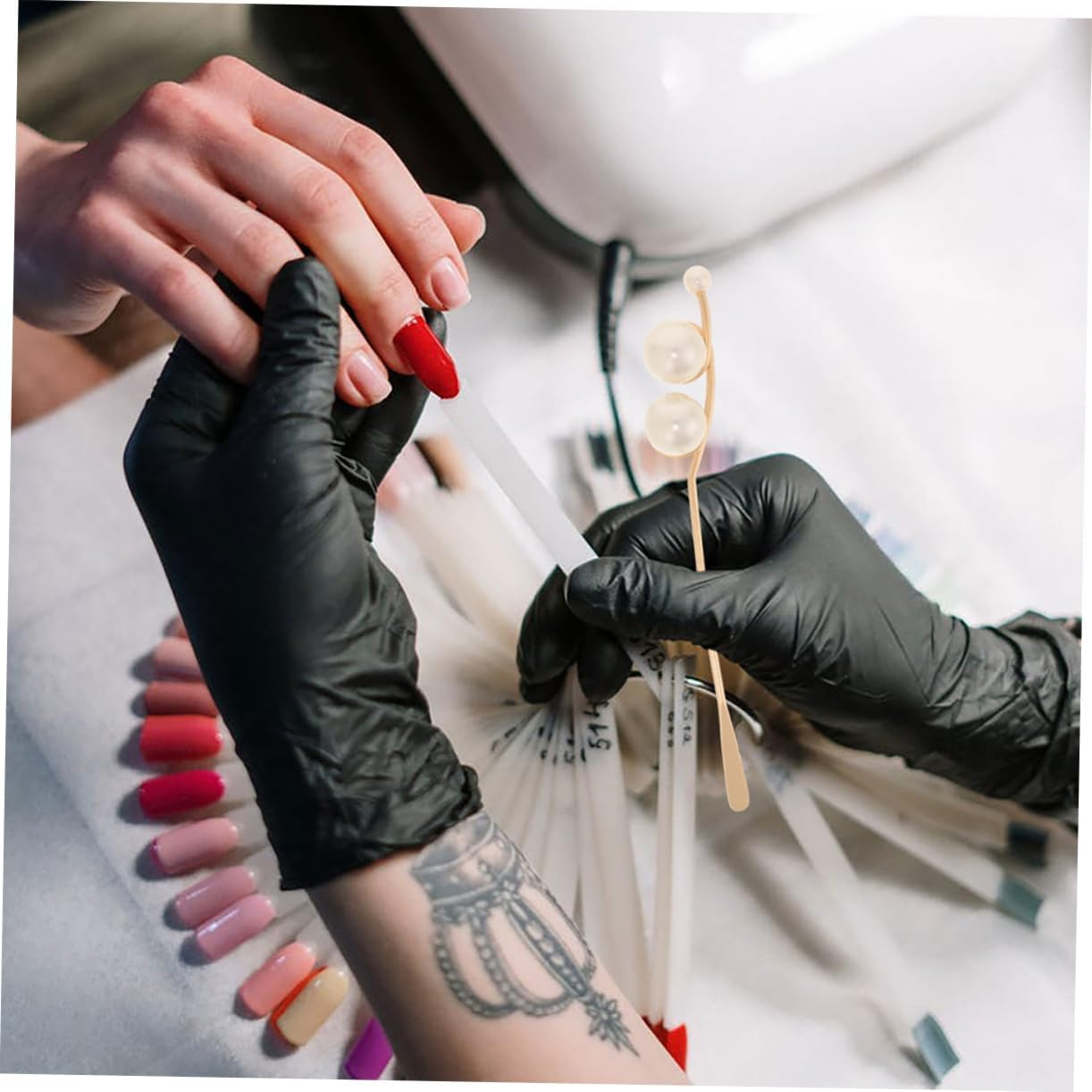 PENIKOKO 2Pcs Nail Art Stirring Rods Manicure Tool for Gel Powder and Easy to Clean Japanese Nail Art Stirring Spoons Essential for Professionals and Enthusiasts image number 1