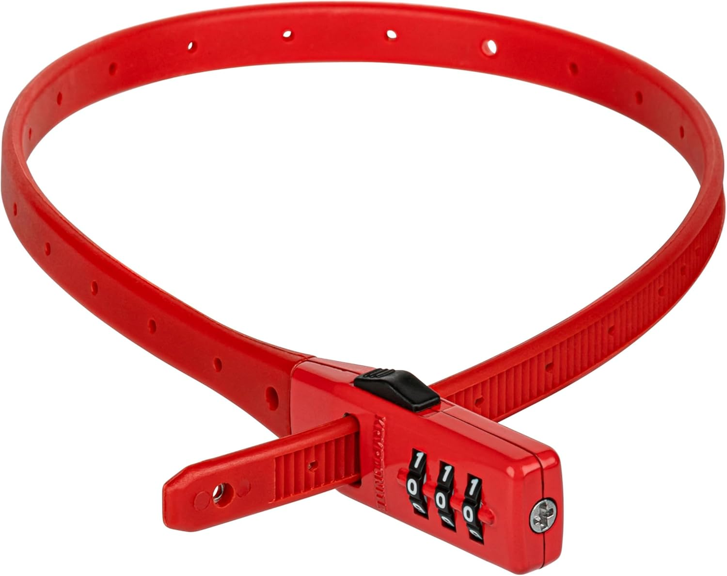 Kryptonite Click Lock Zip-Tie Bike Lock, Lightweight anti Theft Compact 3-Digit Resettable Combination Multi-Purpose Lock, Adjustable Cable Lock for Bikes, Helmets, Cabinets, Luggage, Skateboard, Red