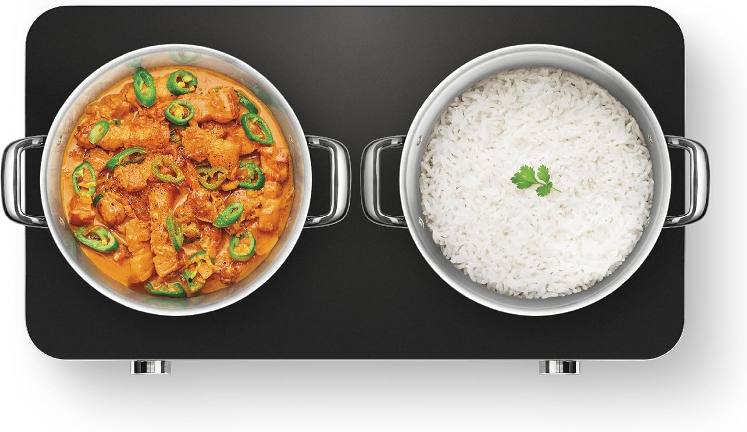 Breville, the Quick Cook Dual Zone Induction Cooker, Matte Black, LIC700MTB2IAN1 image number 4