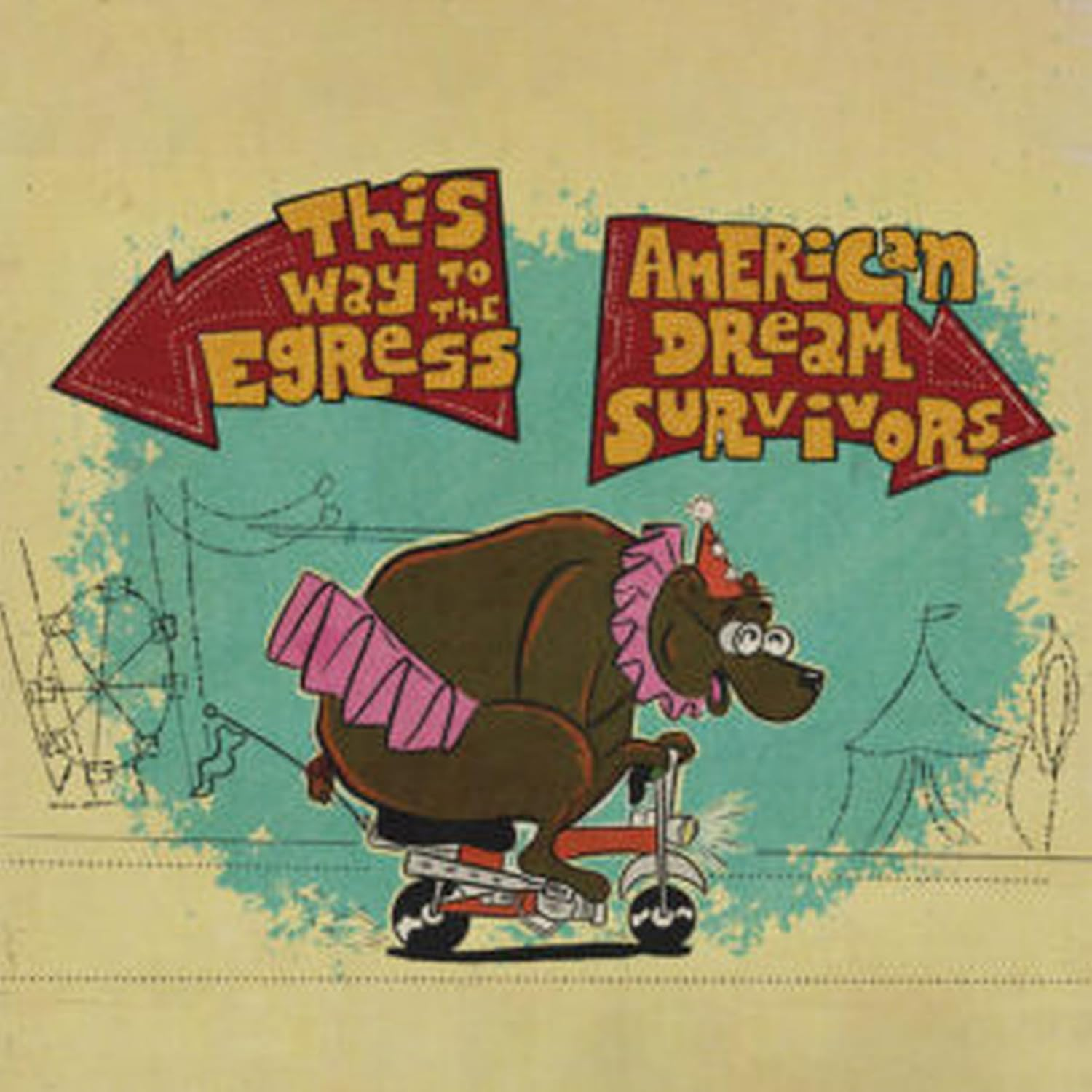 This Way to the Egress / American Dream Survivors Split LP (LP)