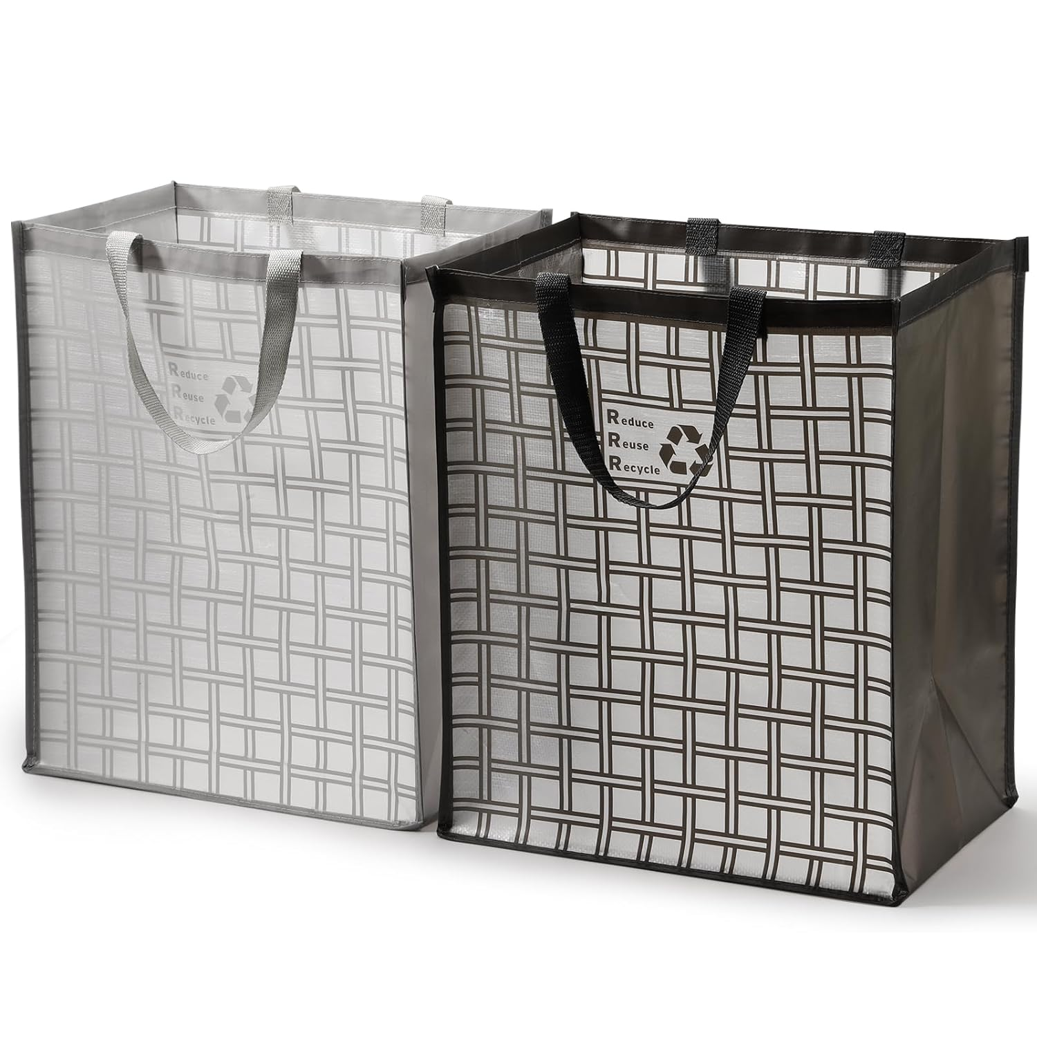 Lily Queen Recycle Bin Bags for Kitchen Home Trash Cans Sorting Bins 12 Gallon Set of 2