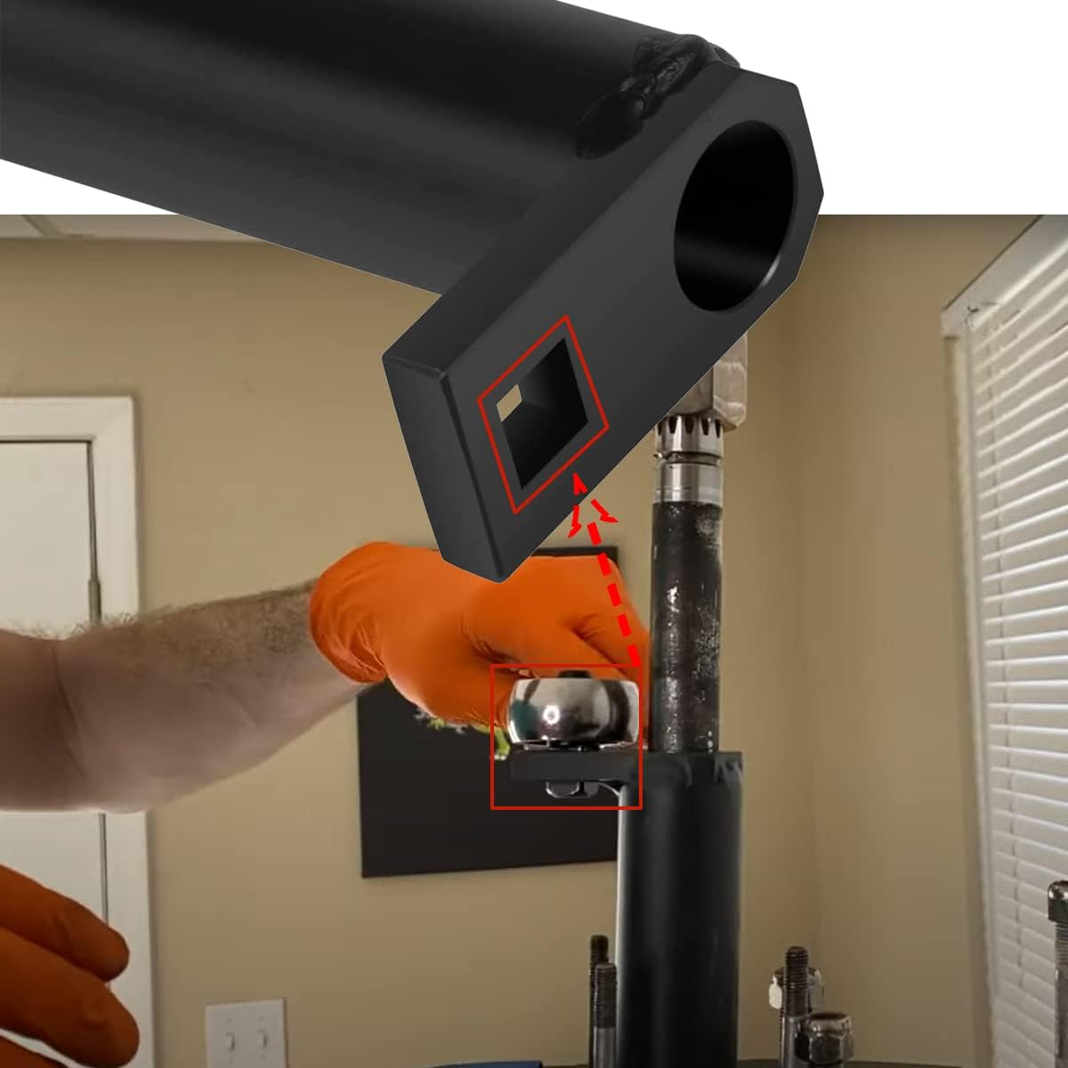 91-31107T Shift Shaft Bushing Tool and 91-43506 Drive Shaft Bearing Removal and Installation Threaded Wrench Tool Fit for Mercury Outboard image number 2