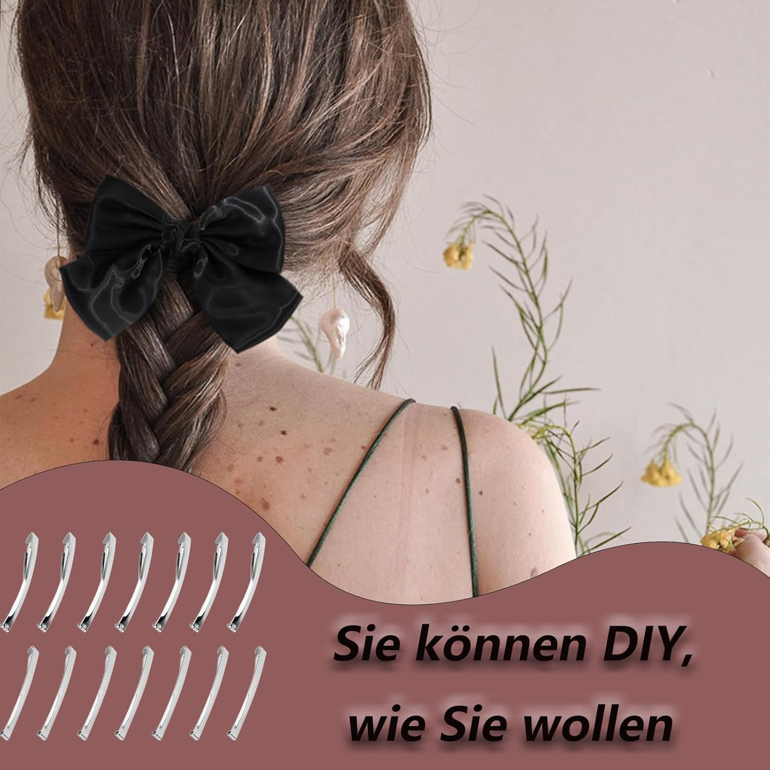 14 Pieces Metal French Barrette Clip for All Hair Types, Especially for Fine Hair, Stable Hold Stylish Accessory image number 3