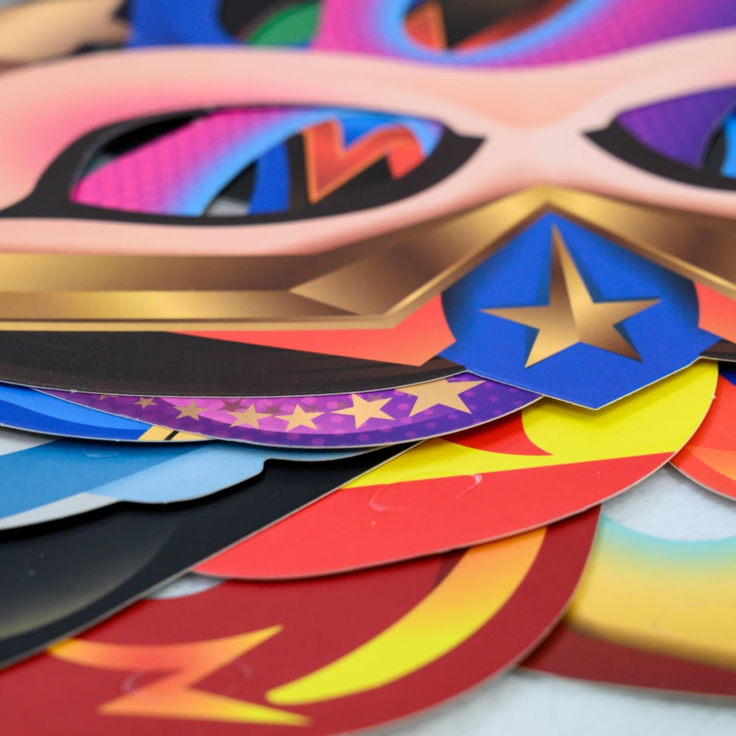 Superheroes Cityscape Photography Backdrop, Studio Props & Mask. Great as Super Hero City Photo Booth Background &ndash; Girl Birthday Party & Event Decorations image number 1