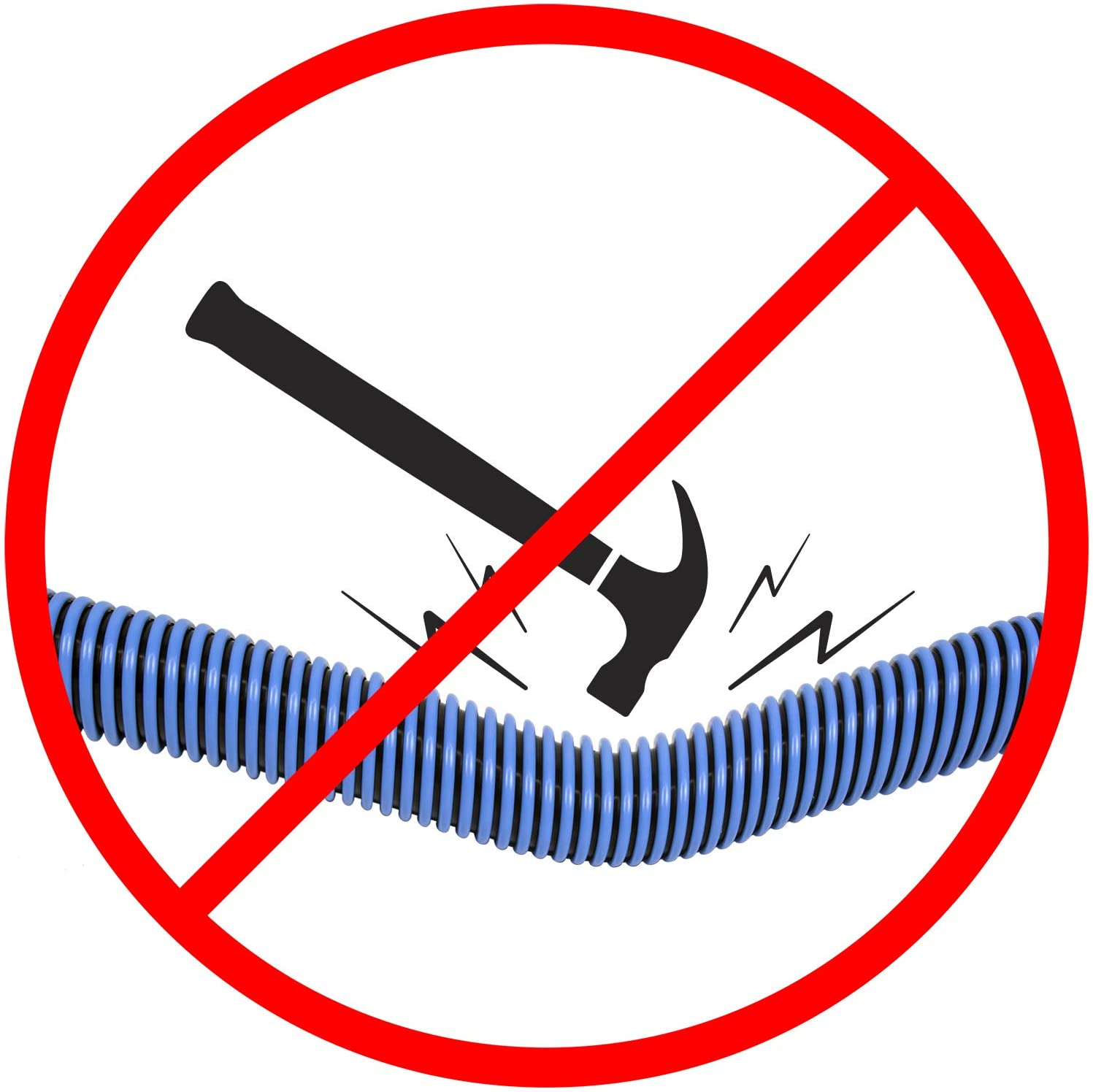 Poolmaster 33430 Heavy Duty In-Ground Pool Vacuum Hose with Swivel Cuff for In-Ground Pools, 1-1/2-Inch by 30-Feet,Neutral image number 2