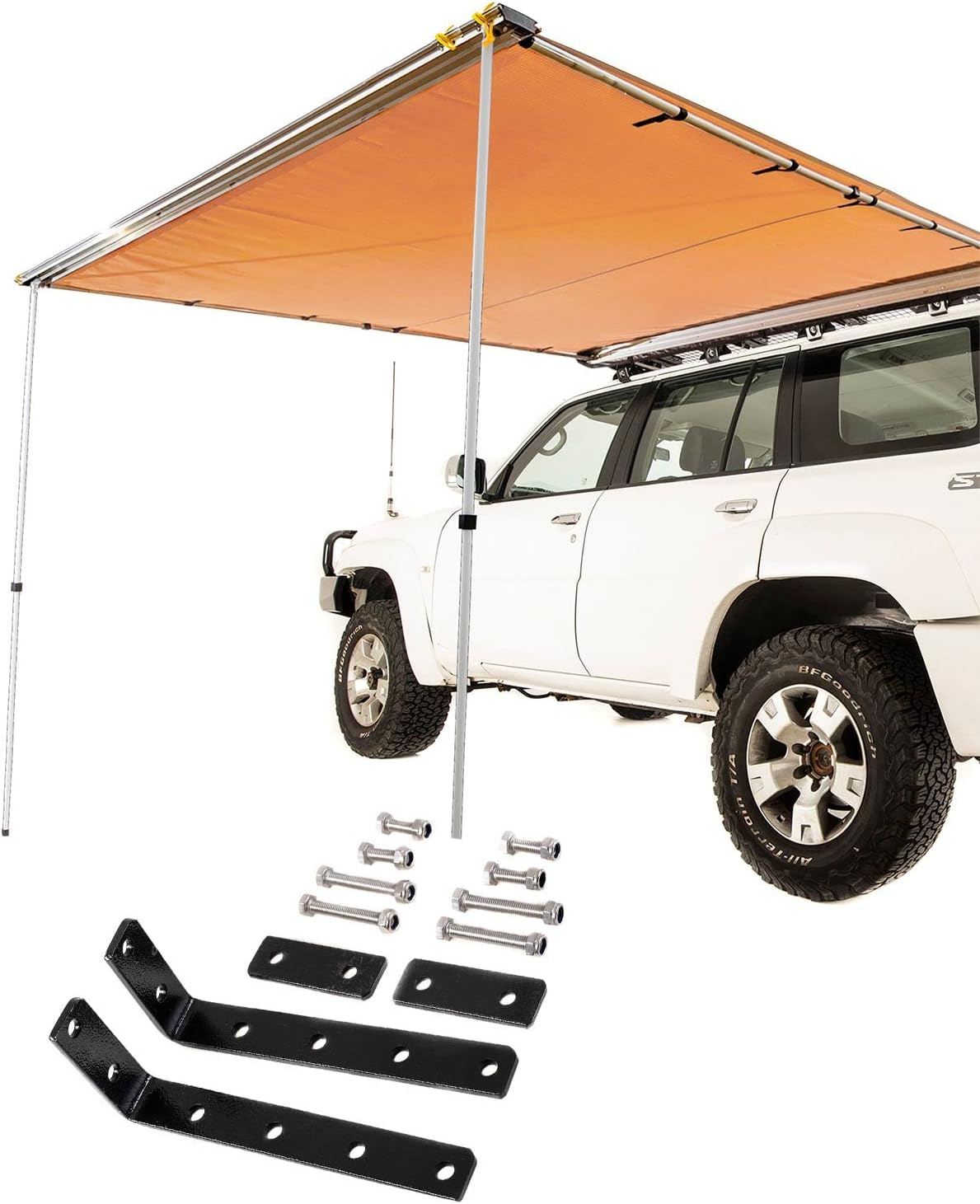 Adventure Kings 2X2.5M Car Side Awning Waterproof + Awning Mounting Brackets image number 4