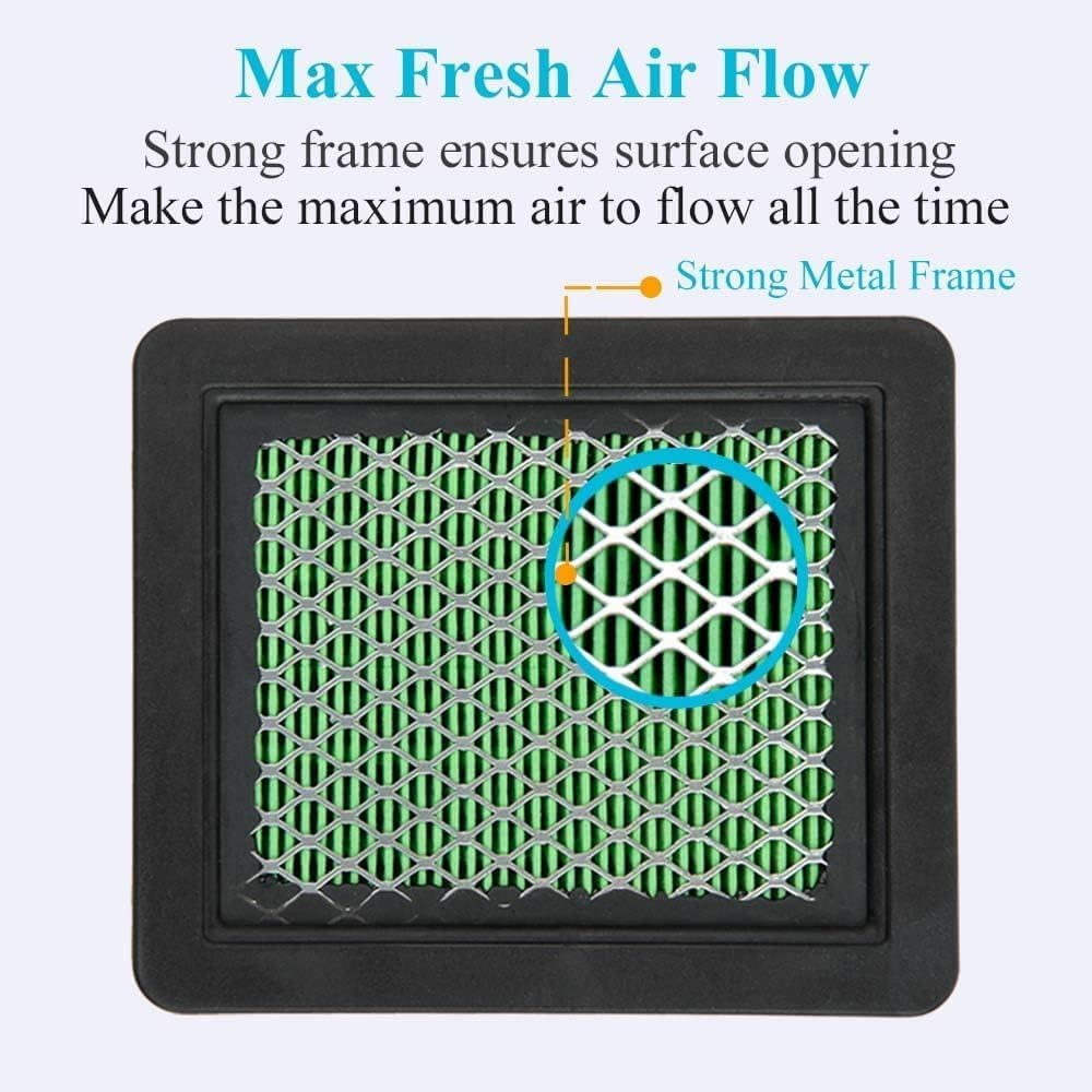 2PCS Air Filter Compatible with Honda GCV160 GCV190 / Husqvarna 7021P, Premium Lawn Mower Air Cleaner Element, Replaces# 17211-Zl8-023