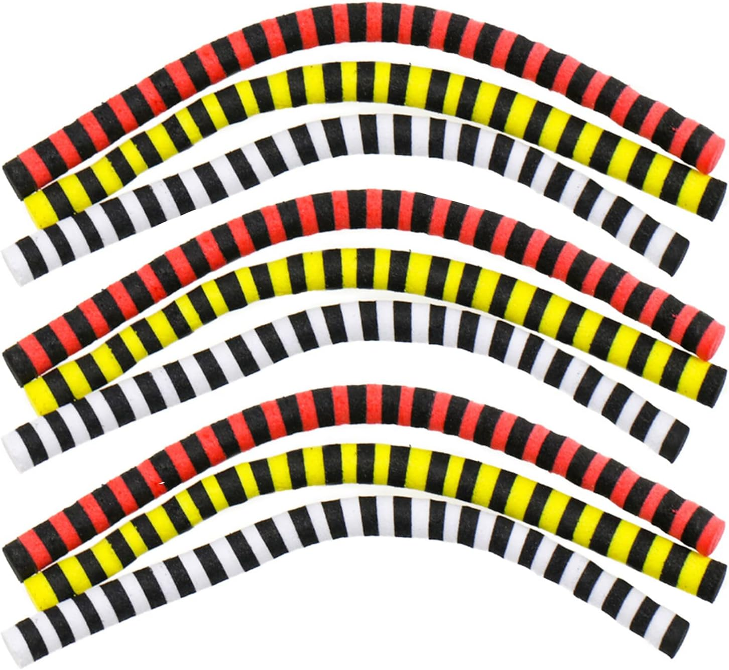 GREATFISHING 18PC 6 Colors 3 Size Choice Terrestrial Fly Tying Parachute Post Foam Cylinder for Dry Fly Tying Stimulator Grass Hopper Beetle Spider Fly Tying Materials