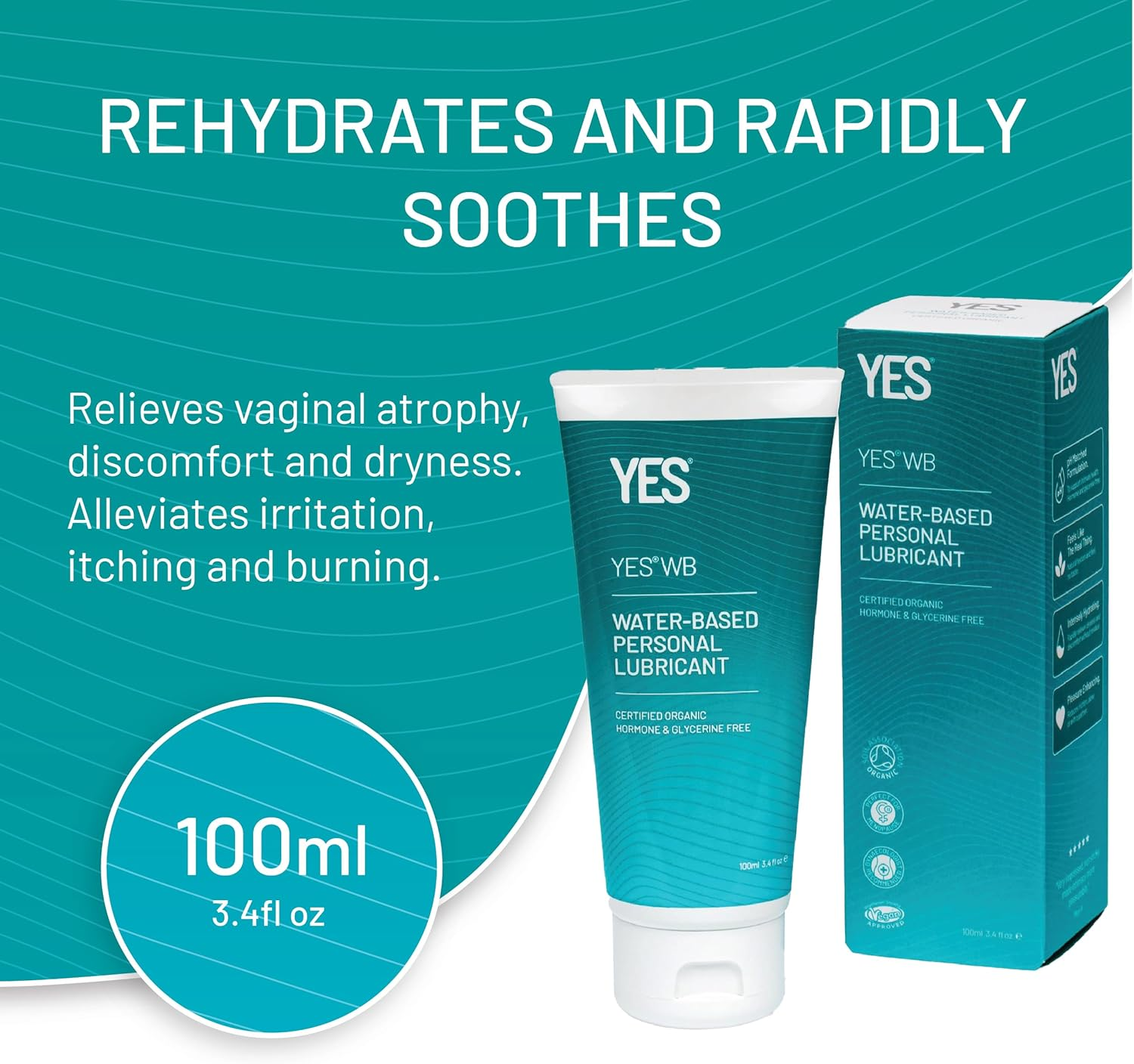 Yes - the Organic Intimacy Company WB Water - Natural Lubricant, 100 Milliliters image number 3