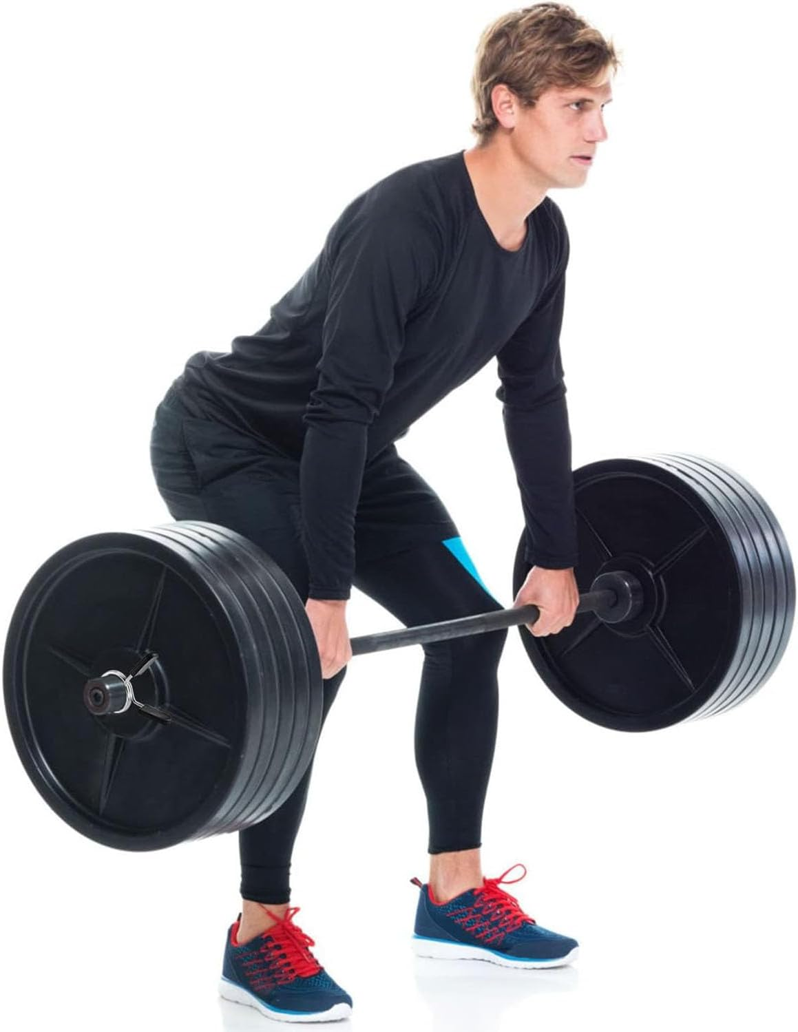 Eastygold Barbell Clamps Dumbbell Spring Clip Circlip Collars 1 Inch Weight Bars Clips Fitness Weightlifting Lock Buckle for Standard Bar 25Mm 2 Pack