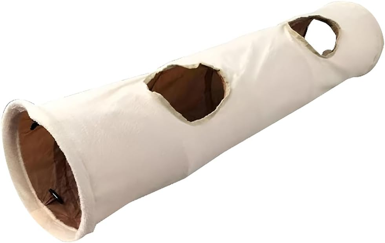 Kitten Tunnel,Cat Tunnel,Collapsible Kitty Interactive Tool,Foldable Cat Tube, for Indoor Cats,Oxford Cloth Warm,Tube- for Cat, Puppy, Rabbit,Let Kitten Experience Self Entertainment image number 2