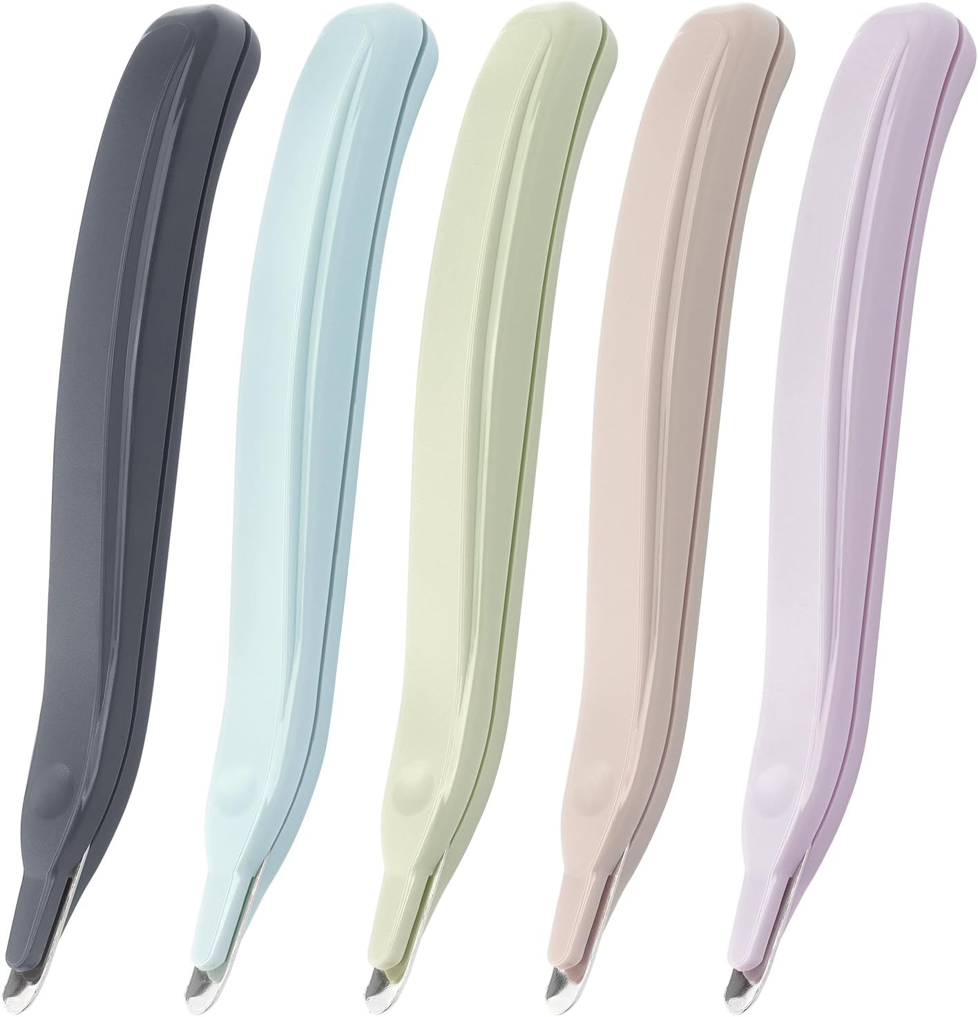 Professional Magnetic Staple Remover Puller Staples Remover Staple Removal Tool for School Office Home 4 Pack (Blue, Pink, Purple, Green)