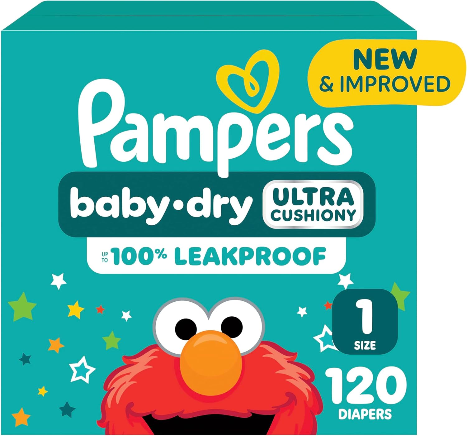 Pampers Diapers Newborn / Size 1 (8-14 Lb), 120 Count - Baby Dry Disposable Baby Diapers, Super Pack image number 5