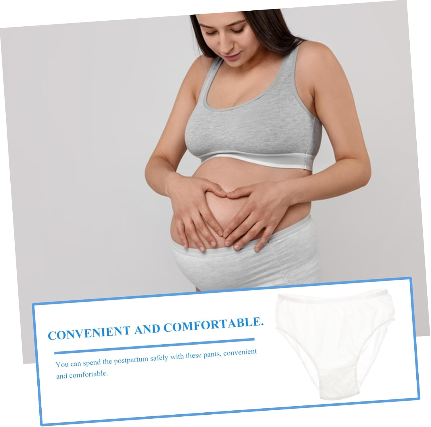 BESPORTBLE 4Pcs Maternity Cotton Underwear Disposable Panties for Postpartum Breathable Sanitary Pants image number 2